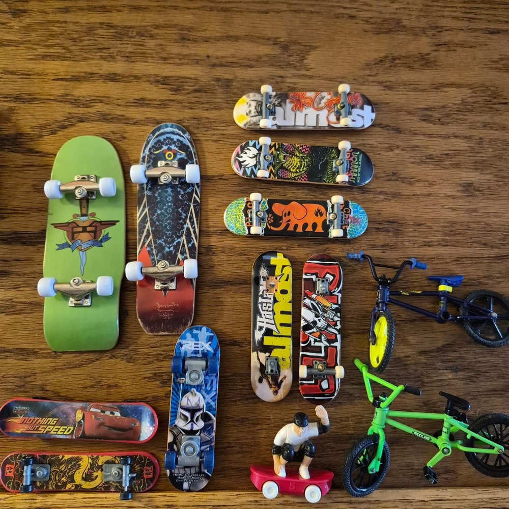 Tech Deck Flick Trix Finger Skateboard BMX Bike Lot Almost Blind Santa Monica